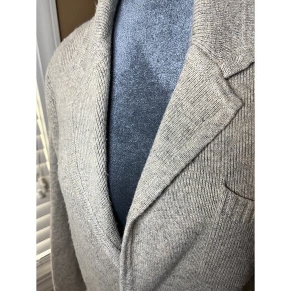 Perry Ellis, Merino Wool Blend Sweater/Cardigan, Cream, Button Closure, Medium - Picture 4 of 6